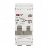 Дифавтомат EKF PROxima АВДТ-63N 1P+N C6А 30мА тип А однофазный электромеханический 6кА (дифференциальный автомат, АВДТ)