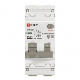 Дифавтомат EKF PROxima АВДТ-63N 1P+N C63А 100мА тип А однофазный электромеханический 6кА (дифференциальный автомат, АВДТ)