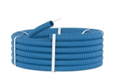 Труба гофрированная ППЛ DKC 16 мм лёгкая гибкая с протяжкой синяя [бухта 100м] (гофра для кабеля)