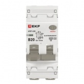 Дифавтомат EKF PROxima АВДТ-63N 1P+N B20А 10мА тип А однофазный электромеханический 6кА (дифференциальный автомат, АВДТ)