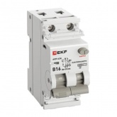 Дифавтомат EKF PROxima АВДТ-63N 1P+N B16А 30мА тип АС однофазный электромеханический 6кА (дифференциальный автомат, АВДТ)