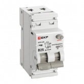 Дифавтомат EKF PROxima АВДТ-63N 1P+N B25А 30мА тип АС однофазный электромеханический 6кА (дифференциальный автомат, АВДТ)