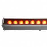 Светодиодный линейный фасадный светильник Feron LL-890 36LED 36W красный 85-265V IP65 1000x40x48mm