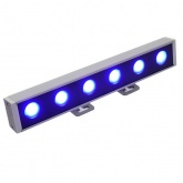 Светодиодный линейный фасадный светильник Feron LL-893 6LED 6W синий DC24V IP65 250x40x25mm