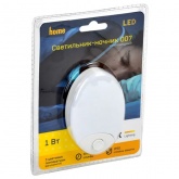 Светильник-ночник ИЭК 007 220В овал 3 с тремя цветовыми температурами