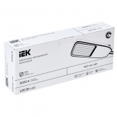 Консольный светодиодный светильник ИЭК LED ДКУ 1004-100Ш 100W 3000K IP65 серый d60mm