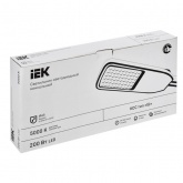 Консольный светодиодный светильник ИЭК LED ДКУ 1004-200Ш 200W 5000K IP65 серый d60mm