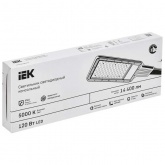 Консольный светодиодный светильник ИЭК LED ДКУ 1011-120Ш 120W 5000K IP65 черный d50mm