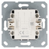 Выключатель одноклавишный для штор Jasmart G 10A, белый глянцевый