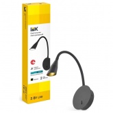 Светильник светодиодный ИЭК 4701 настенный 3W 3000K IP20 Черный