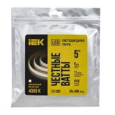 Светодиодная COB лента ИЭК 312LED 8Вт/м 4200K 24В IP20 5000х8мм (упаковка 5 м)