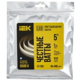 Светодиодная COB лента ИЭК 480LED 11Вт/м 6500K 24В IP20 5000х8мм (упаковка 5 м)