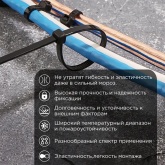 Хомут-стяжка кабельная Rexant нейлоновая морозостойкая 200x3,6 мм черная [упаковка 100шт]