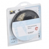 Лента светодиодная ИЭК LED LSR 5050 W 60Led/m 14.4W/m 6500K 24V IP20 белый 10mm (уп. 5м)