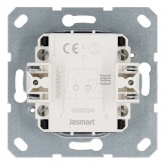 Выключатель двухклавишный c индикацией Jasmart G 10A, черный матовый