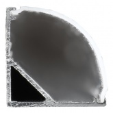 Профиль алюминиевый для светодиодной ленты ИЭК 1616 накладной угловой опал 2м комплект