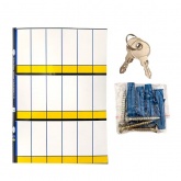 Щит распределительный навесной EKF PROxima (1х18м) ЩРН-18М с замком (220х400х120) IP31