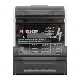 Модульный распределительный блок (кросс-модуль) EKF 4х7 контактов 100A