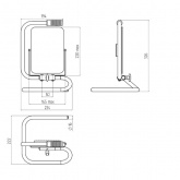 Подставка для прожектора ЭРА LPR-STAND шириной до 175мм