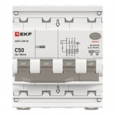 Дифавтомат EKF PROxima АВДТ-63N (S) 3P+N C50А 100мА тип АС трехфазный селективный электронный 6кА (дифференциальный автомат, АВДТ)