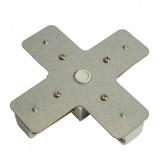 Коннектор Feron LD1018 Х-образный для шинопровода, белый, для CAB1007