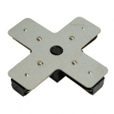 Коннектор Feron LD1018 Х-образный для шинопровода, черный, для CAB1007