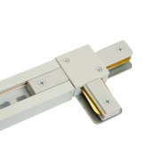 Коннектор Feron LD1019 Т-образный для шинопровода, белый, для CAB1007