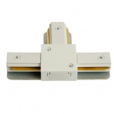 Коннектор Feron LD1019 Т-образный для шинопровода, белый, для CAB1007