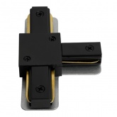 Коннектор Feron LD1019 Т-образный для шинопровода, черный, для CAB1007