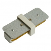 Коннектор Feron LD1020 прямой для шинопровода, белый, для CAB1007