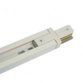 Коннектор Feron LD1020 прямой для шинопровода, белый, для CAB1007