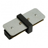 Коннектор Feron LD1020 прямой для шинопровода, черный, для CAB1007