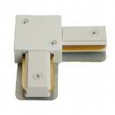 Коннектор Feron LD1021 угловой для шинопровода, белый, для CAB1007