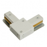 Коннектор Feron LD1021 угловой для шинопровода, белый, для CAB1007