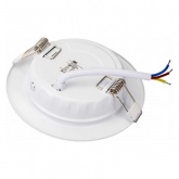 Светильник светодиодный ИЭК LED ДВО 1612 9Вт 4200K 620Lm IP20 круг белый d90/D118x35mm