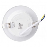 Светильник светодиодный ИЭК LED ДВО 1612 9Вт 4200K 620Lm IP20 круг белый d90/D118x35mm