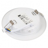 Светильник светодиодный ИЭК LED ДВО 1613 12Вт 4200K 860Lm IP20 круг белый d110/D145x35mm