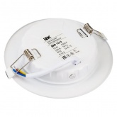 Светильник светодиодный ИЭК LED ДВО 1621 12Вт 4200K 1020Lm IP20 со стеклом круг d125/D160x37mm