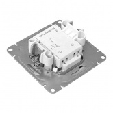 Механизм выключателя 2-клавишного EKF с подсветкой 10А Эпика белый