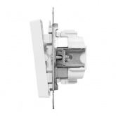 Механизм выключателя 3-клавишного EKF 10А Эпика белый