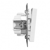 Механизм переключателя 2-клавишного EKF 10А Эпика белый