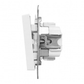 Механизм переключателя 1-клавишного EKF перекрестного 10А Эпика белый