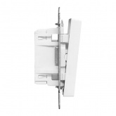 Механизм переключателя 2-клавишного EKF перекрестного 10А Эпика белый