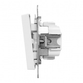 Механизм 2-клавишной кнопки EKF 10А Эпика белый