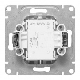 Механизм 2-клавишной кнопки EKF 10А Эпика белый
