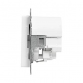 Механизм розетки EKF 2P+E 16А с USB-C - 2шт со шторками Эпика белый