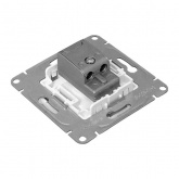 Механизм розетки EKF проходной TV 5-862МГц Эпика белый