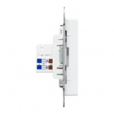 Механизм двойной компьютерной розетки EKF RJ45 кат.5 Эпика белый