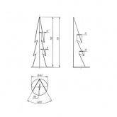 Держатель грунтовый ЭРА ДГ-02 черный, для прожекторов и ландшафтных светильников, крепления в грунт