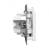 Механизм выключателя карточного с подсветкой EKF 10А Эпика белый